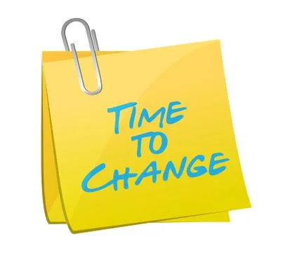 Time to change post illustration 스톡 일러스트