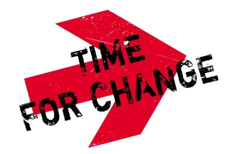 Time for change stamp Stock Illustration