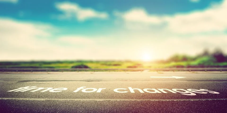 Time for changes background Foto stock