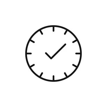 Time Checking Icon for Punctuality Tools Stock Illustration