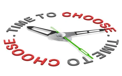 Time to choose Illustrazione stock