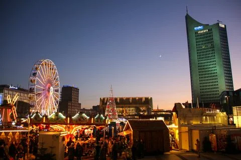 Time for Christmas in Leipzig Stock Photos