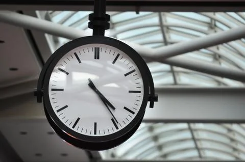 Time classic analog clock Stock Photos