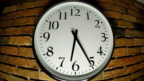 Time clock closeup background macro watch minute deadline white alarm hour Stock Footage 336445138