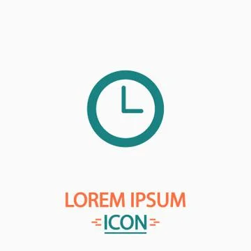 Time clock computer symbol イラスト素材