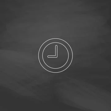 Time clock computer symbol Stock Illustration