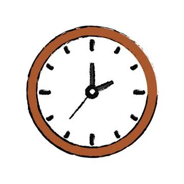 Time clock concept Stock Illustration