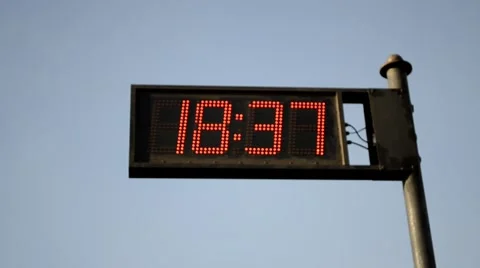 The time on the clock Stock-Footage 67395012