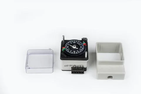 Time clock for heater boiler Stock Photos