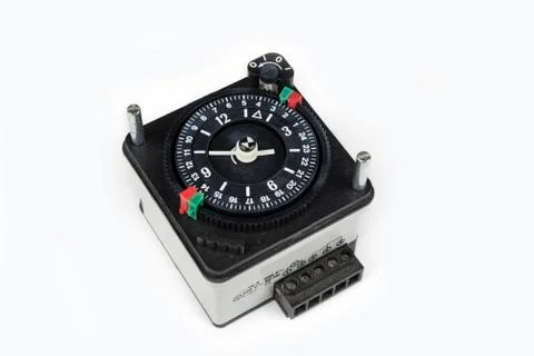Time clock for heater boiler Stock Photos