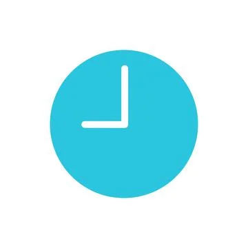 Time, clock icon. From blue icon set. Stock Illustration