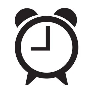Time Clock icon Illustration sign design Stock Illustration