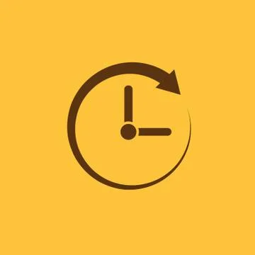 Time, clock icon. Time and watch, timer, clock symbol. UI. Web. Logo. Sign. Flat イラスト素材
