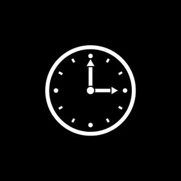 Time, clock icon. Time and watch, timer, clock symbol. UI. Web. Logo. Sign. Flat 無料イラスト素材