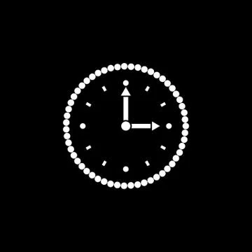 Time, clock icon. Time and watch, timer, clock symbol. UI. Web. Logo. Sign. Flat Illustrazione stock gratuita