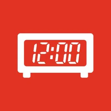 Time, clock icon. Time and watch, timer, clock symbol. UI. Web. Logo. Sign. Flat Stock Illustration