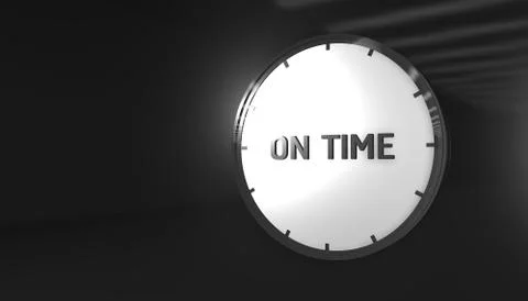 On time Clock Stock Illustration