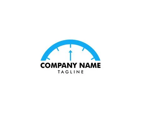 Time clock logo design template Illustration