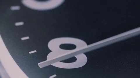 Time clock passing 8 Stock Footage