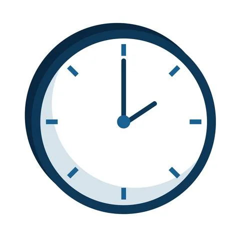 Time clock watch isolated icon Stock Illustration