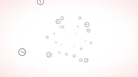 Time Clocks Tunnel Passage Abstract Motion Graphics Loop Concept Stockbeeldmateriaal 335941099