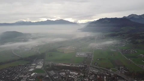 Time clouds over the mountains Stock Footage
