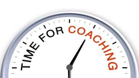 Time For Coaching Word or Text on Clock Moving Fast for Time Concept 動画素材 284222485