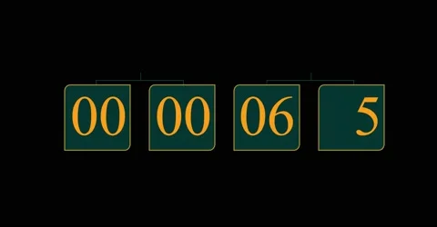 Time code. Running one minute time code. Digital scoreboard. Stock Footage 201580113