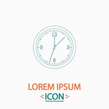 Time computer symbol Stock Illustration