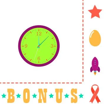 Time computer symbol Illustrazione stock