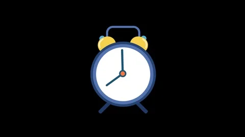 Time concept. Flat clocks glitch with moving arrows. Cartoon clocks animation 4k Stock Footage 105601272