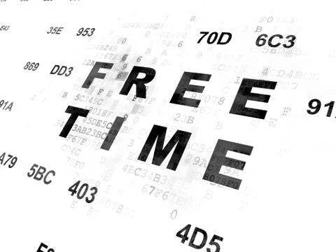 Time concept: Free Time on Digital background Illustration
