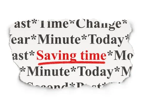 Time concept: Saving Time on background Illustrazione stock