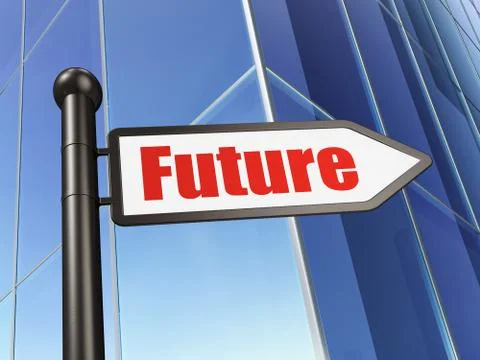 Time concept: sign Future on Building background Ilustración de archivo