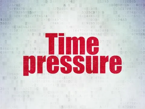 Time concept: Time Pressure on Digital Data Paper background イラスト素材