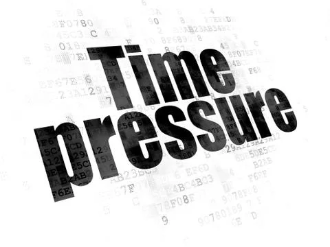 Time concept: Time Pressure on Digital background Illustration