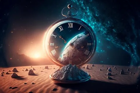 Time Concept. time, space, infinity Stock Illustration