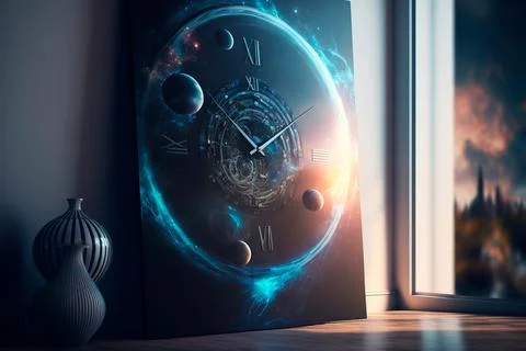 Time Concept. time, space, infinity 스톡 일러스트
