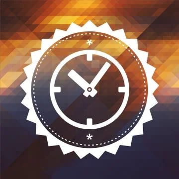 Time Concept on Triangle Background. Stock Illustration