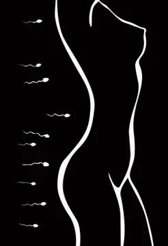 The time of conception Stock Illustration