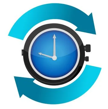Time constant movement concept illustration design Stock Illustration