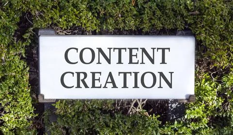 Time for content creation symbol. Concept words Content creation on beautif.. Stock Photos