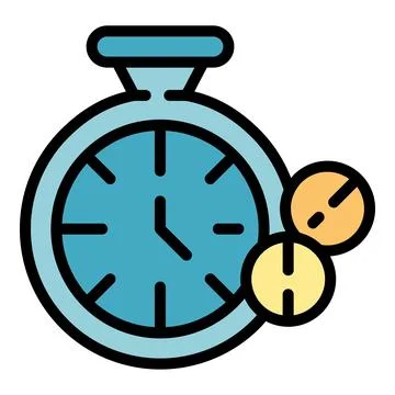Time contraception icon vector flat Stock Illustration