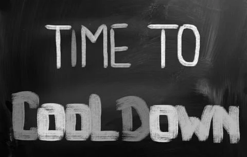 Time to cool down concept Stock Illustration