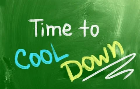 Time to cool down concept Stock Illustration