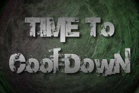 Time to cool down concept Stock Illustration