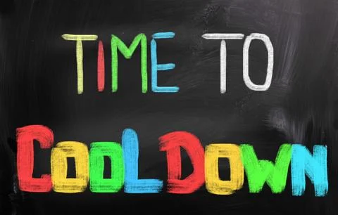 Time To Cool Down Concept Stock Illustration