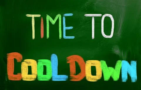 Time To Cool Down Concept Stock Illustration