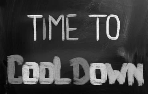 Time To Cool Down Concept Stock Illustration
