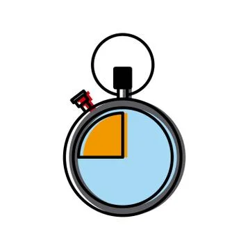 Time count fast delivery and accuracy concept Stock Illustration